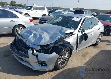 2019 Infiniti Q50 3.0T Luxe z USA, uszkodzony, nr VIN JN1EV7AP2KM511588